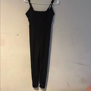 Black Sleeveless Jumpsuit with Spaghetti Straps